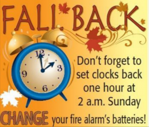 Fall Back clock
